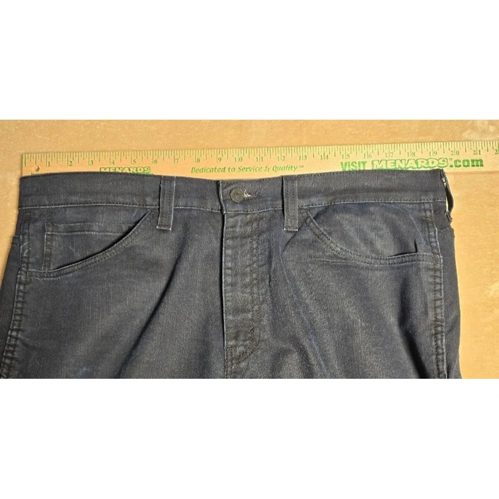 Levis 569 Straight Fit Jeans Mens 36x34‎ Dark Indigo Blue Stretch 893